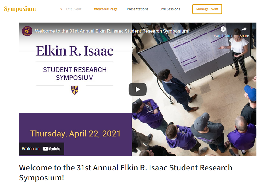 2021 Elkin R. Isaac Student Research Symposium